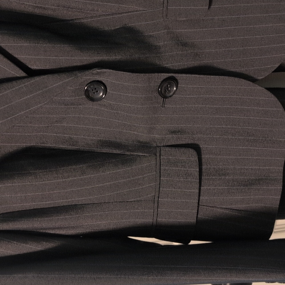 Ann Taylor Charcoal Pinstripe Suit 6P - Picture 3 of 10